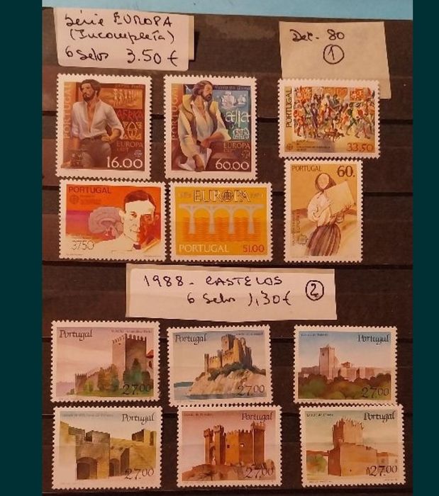Selos Portugal-Outras séries completas-Déc 70/80