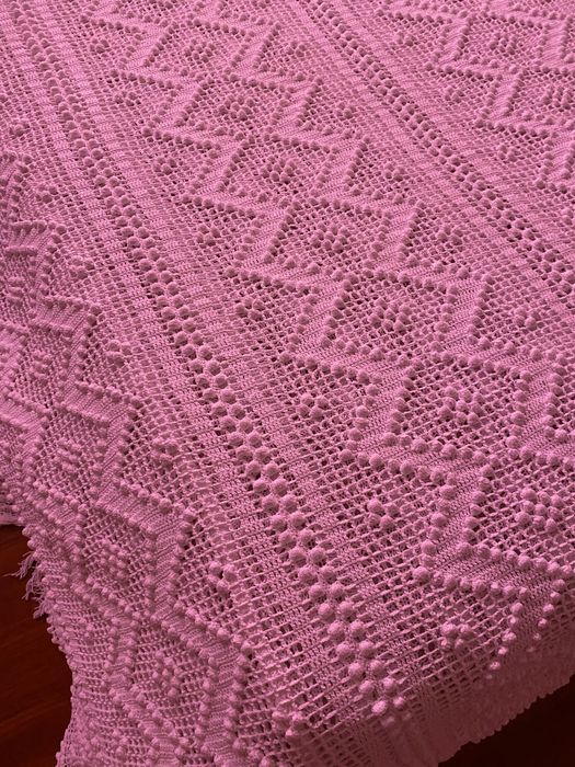 Colcha de cama feità mão