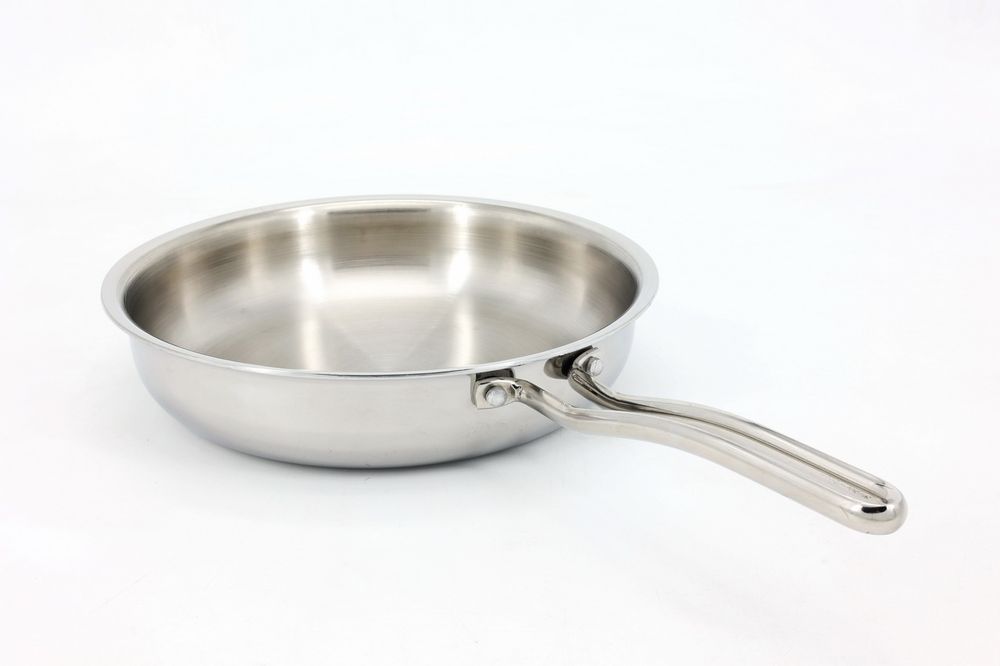 Сковорода нержавейка 20см 22 24 26см тройное дно Сковорода нержавійка