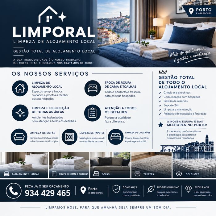 LIMPEZA DE AL/APARTAMENTO MATOSINHOS