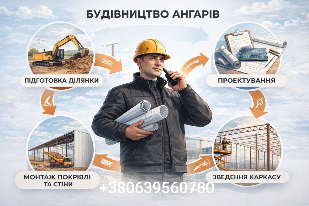 Монтаж ангарів та інших металоконструкцій(швидко, якісно, надійно)

На