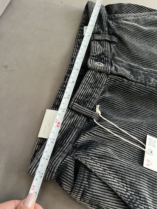 Zara spodnie sztruksowe Carrot fit rozm 38 szare