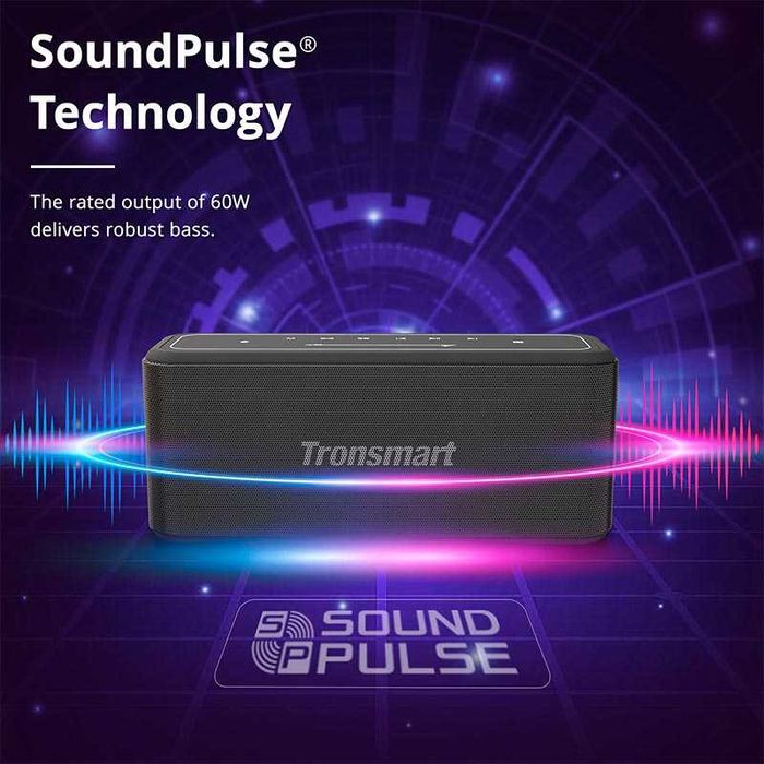 Портативна Bluetooth колонка Tronsmart Mega Pro 60W