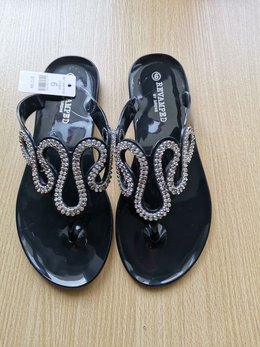 Sandália verão preta