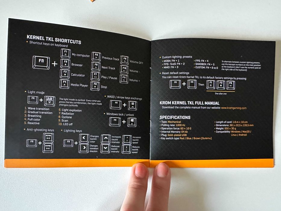 Teclado / Keyboard KROM Kernel TKL