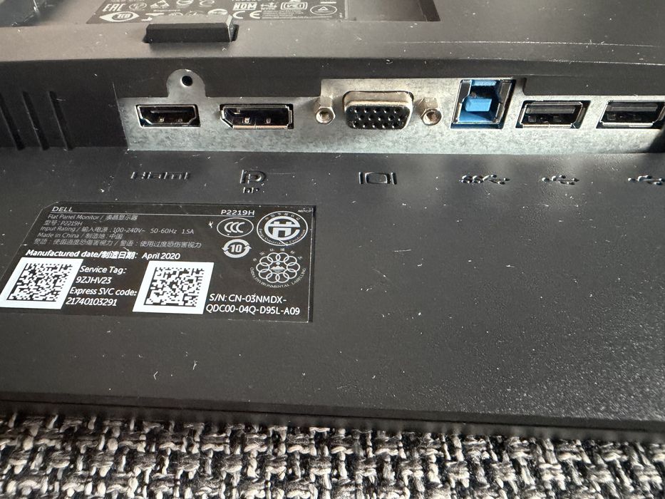 Monitor Dell P2219H 22”