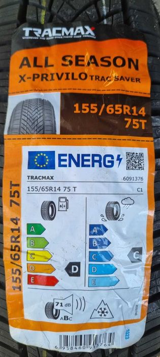Nowe opony całoroczne TRACMAX TRAC SAVER AS01 155/65R14 75T