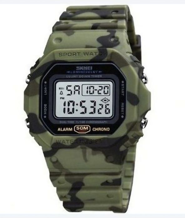 Чоловічий годинник Skmei 2358,1845,1628,1299,1068,1895. ARMY GREEN.