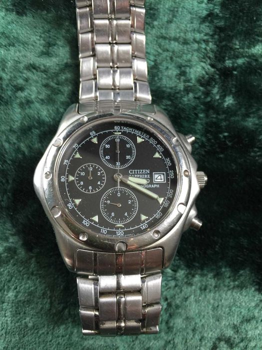 Zegarek Citizen Sapphire WR 200 Chronograph z lat 90'