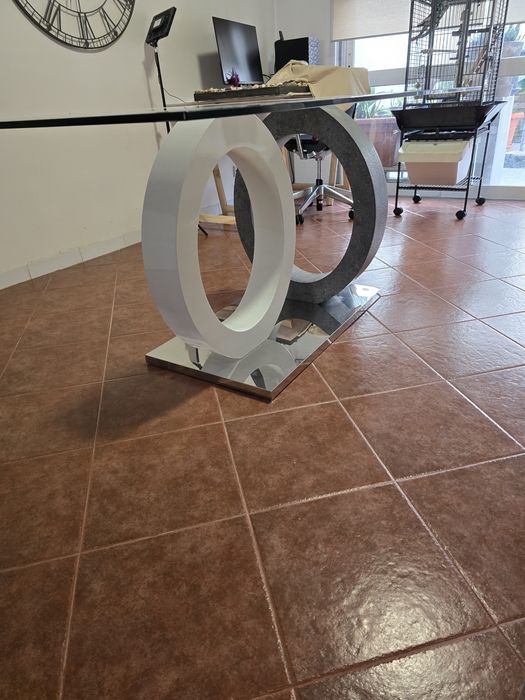 Mesa de sala jantar e conjunto de sala