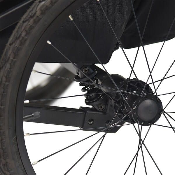 WIKE Premium Double z amortyzacją przyczepka rowerowa