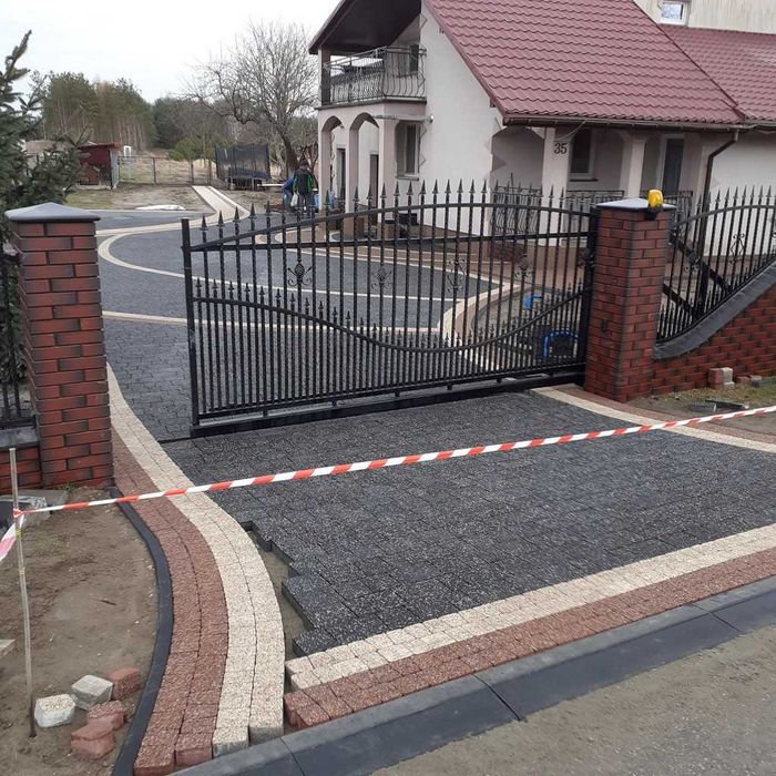 Usługi brukarskie, układanie kostki, brukarstwo