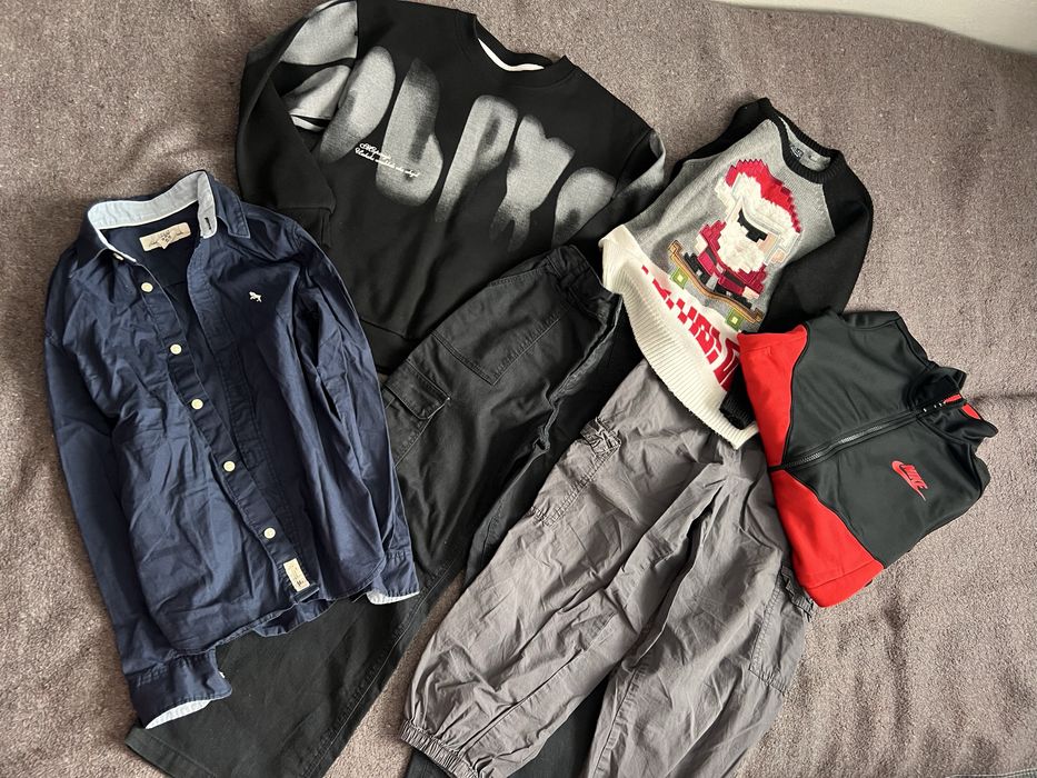 Пакет речей на злопця 8-9 років штани карго оверсайз світшот рубашка