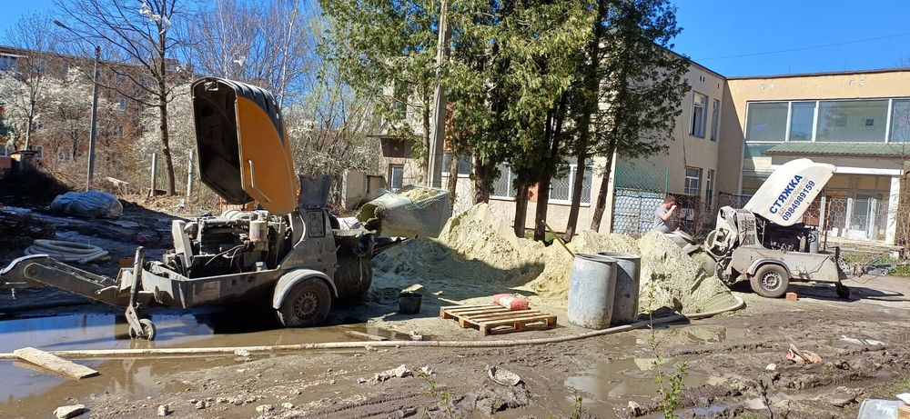 СТЯЖКА підлоги піщано-цементна,по теплі підлозі