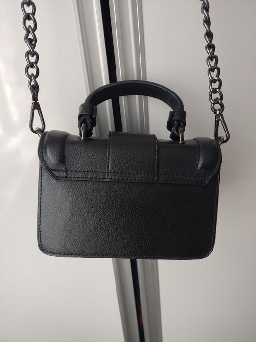 Versace Jeans Couture torebka mała czarna crossbody na łańcuszku