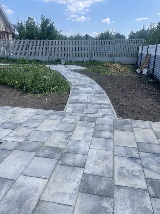 Тротуарная плитка!укладка