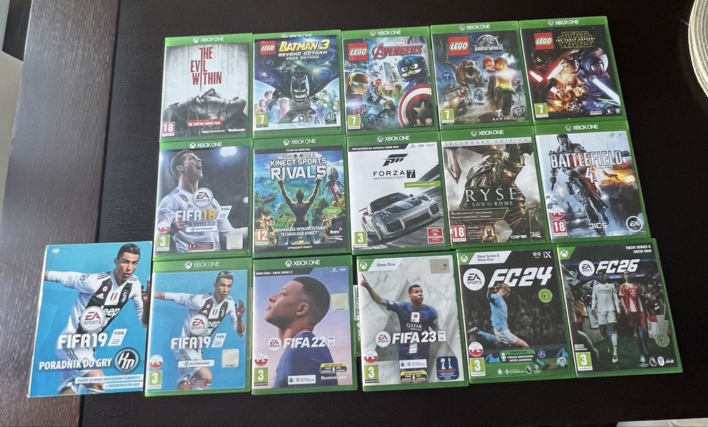 Xbox One / Xbox Series X – zestaw 15 gier + poradnik FIFA 19