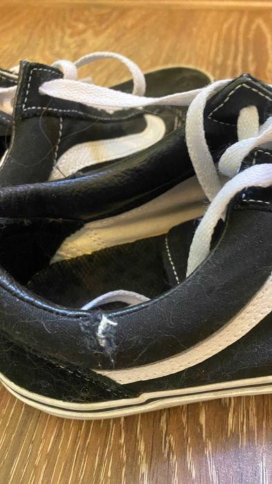 Кеди Vans Old Skool оригінал 43 розмір (28 см) Чорні Позняки Самовивіз