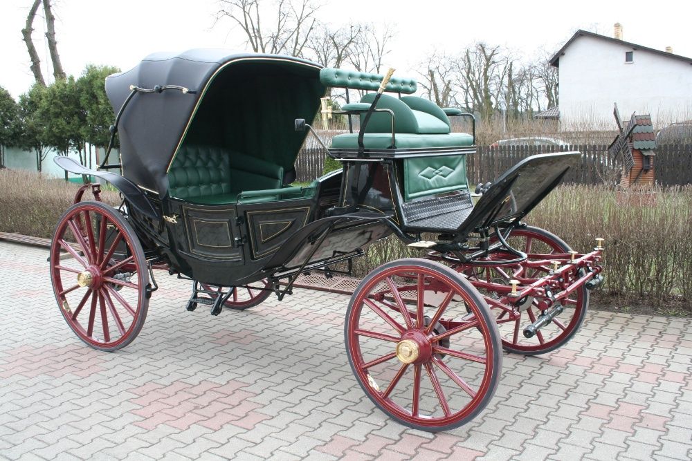 Powóz konny bryczka kutschen Vis a Vis 1 buda
