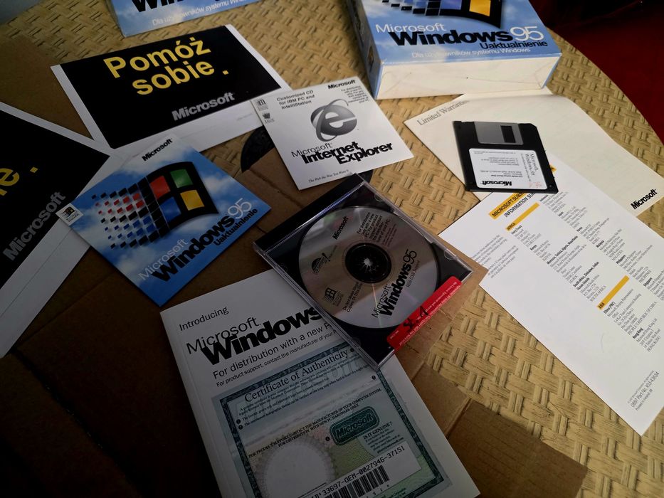 Windows 95 Box   cały komplet.