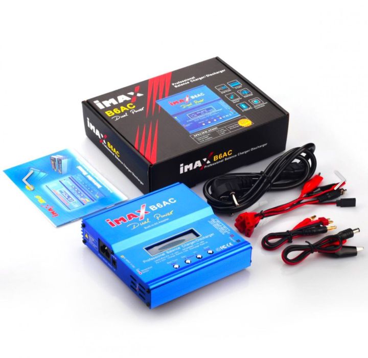 Зарядное устройство Imax B6AC 80W, зарядка от 2s до 6s батарей