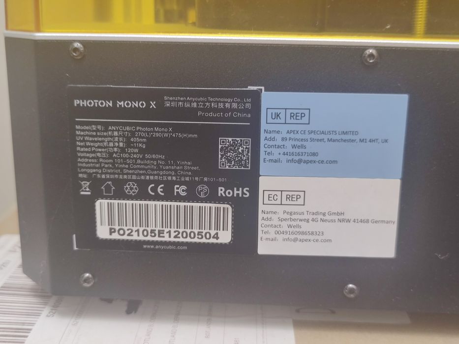 Anycubic Photon Mono X – drukarka 3D LCD/MSLA – stan jak nowa