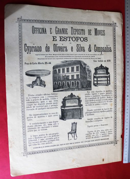 Publicidade a Emilio Biel & Cª  Photographia da Casa Real grande formato