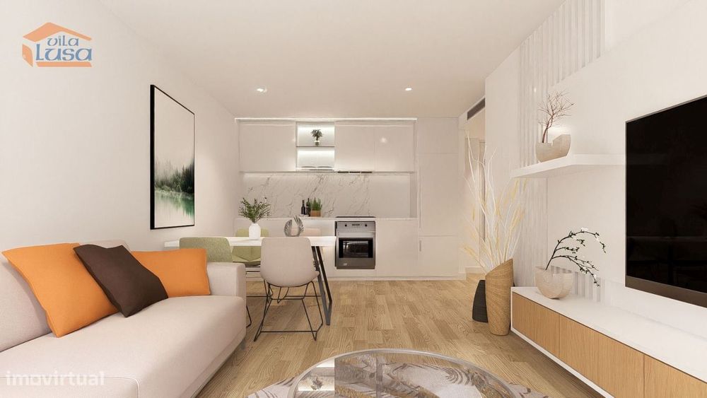 T1+1 Novo com varanda c/ 13.70m2,  a 300mt da praia de Armação de P...