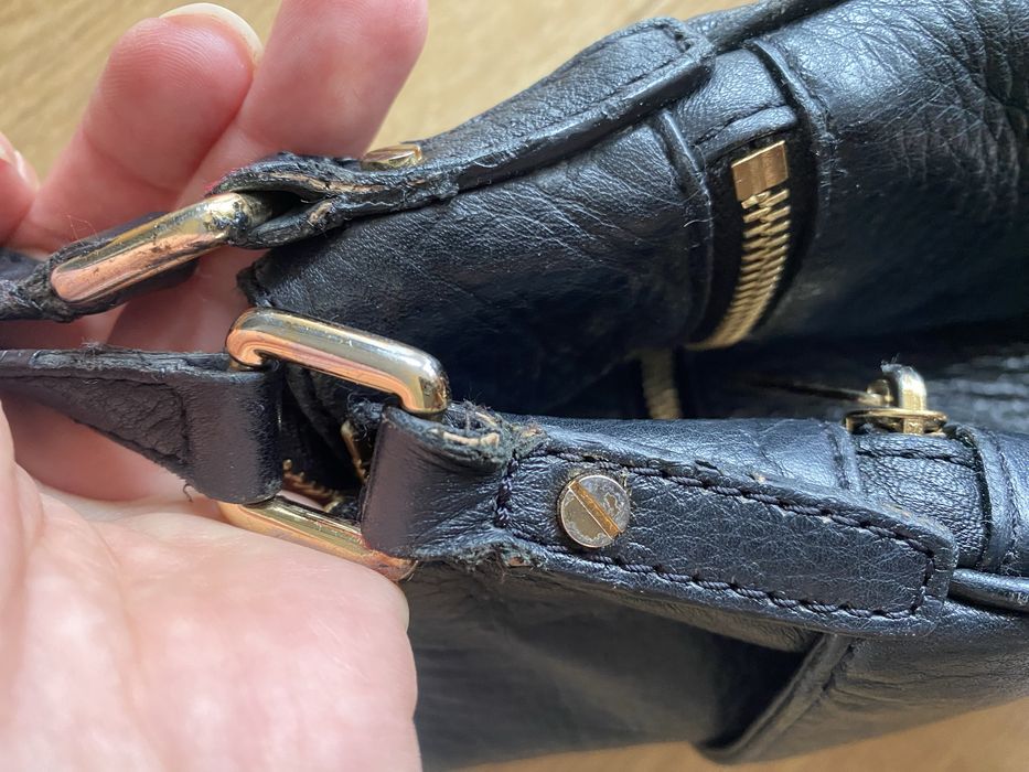 Michael Kors torebka skóra naturalna czarna listonoszka