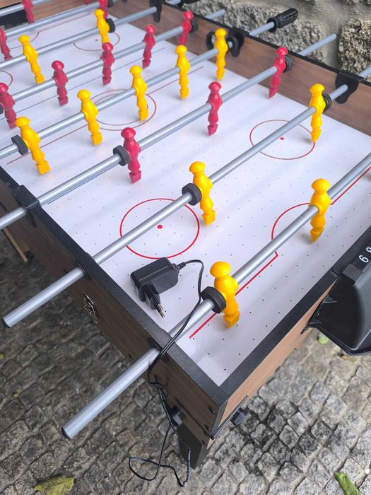 Mesa 3 em 1 Matraquilhos, mesa hóquei e bilhar