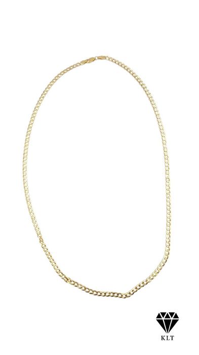 Złoty łańcuszek 585 pancerka 60 cm