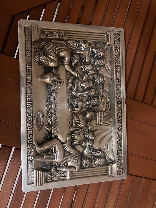 Quadro estanho A Última Ceia