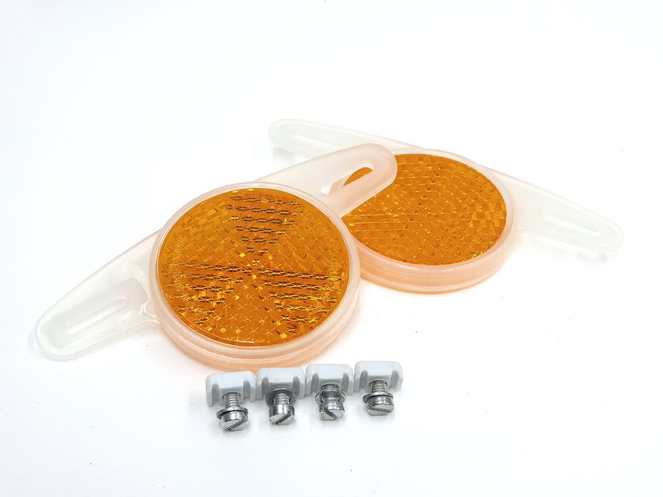 NOWE Odblaski kół Romet FSM Solidarność na szprychy kół PRL Wigry