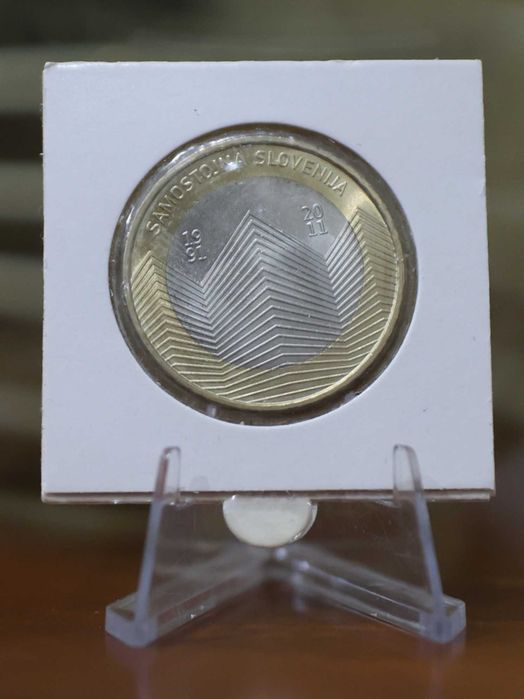 Eslovénia Moeda 3 € 20 Anos da Independência da República da Eslovênia