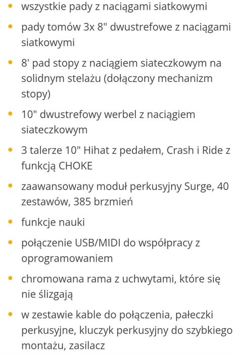 Perkusja elektroniczna Alesis surge mesh kit