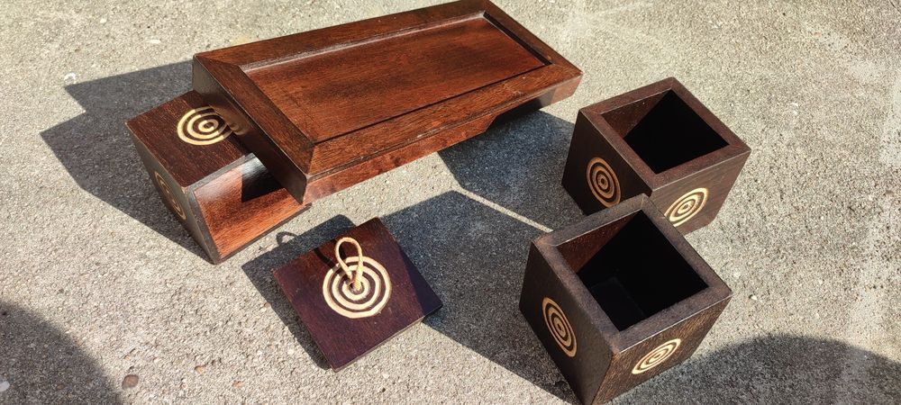 Conjunto das 3 caixas japonesas dos 3 desejos