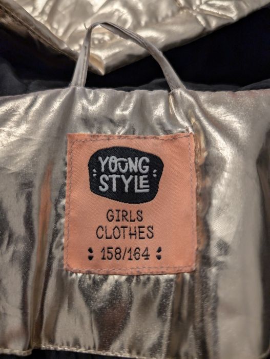 Kurtka dziewczęca Yoong Style 158 164 złota
