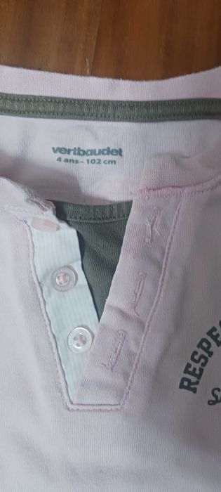 Conjunto de 5 t-shirts para criança - 4 anos