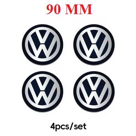 Naklejka/emblemat ALUMINIUM VW 90 MM 4 SZTUKI!