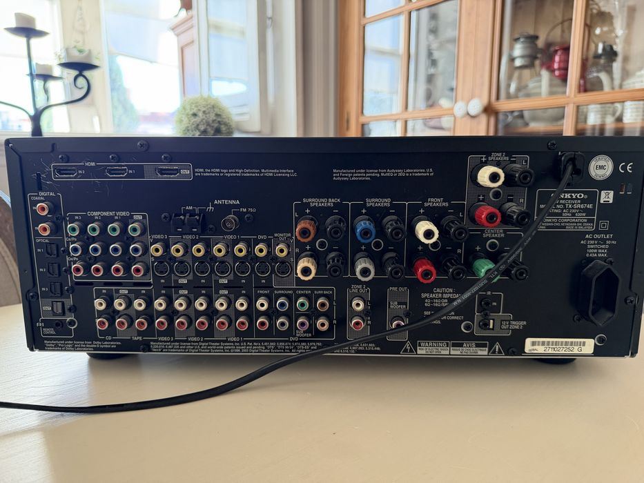 Amplificador onkyo thx impecável cinema em casa