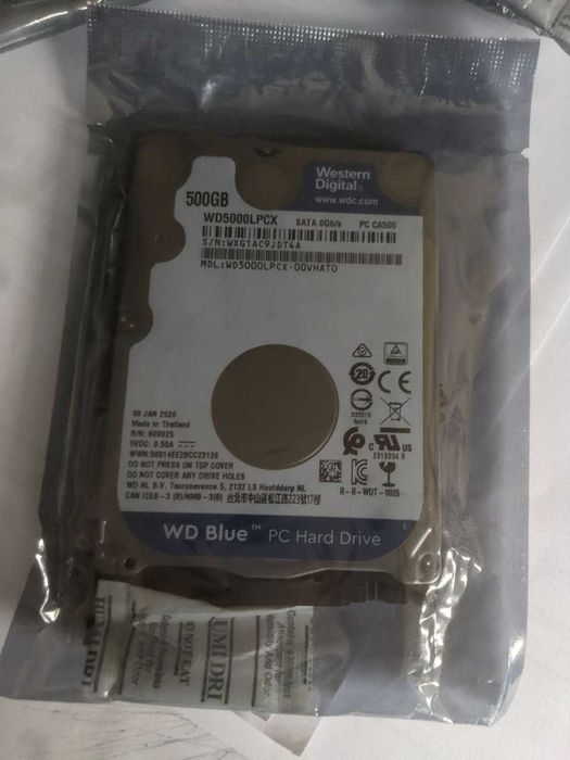Нові жорсткі диски до ноутбуків WD Blue 500GB 2.5" SATAIII