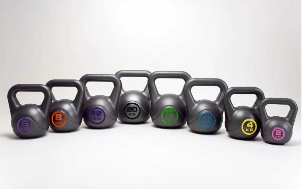 Гиря спортивная Гири Гирі 2 4 6 8 10 12 16 20 кг винил гантелі гантели