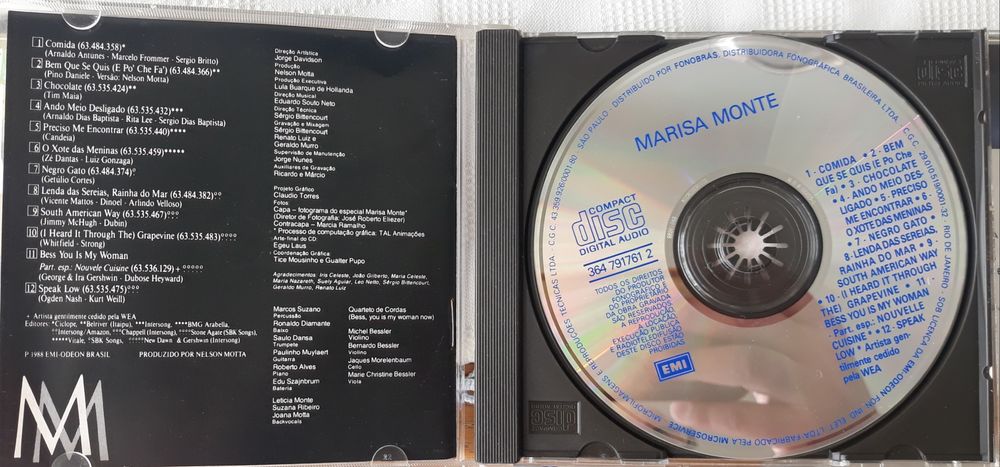 CD Marisa Monte - MM64752200656001121