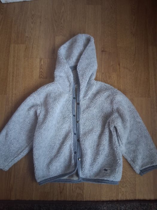 Bluza kurtka z futerkiem przejściowa rozmiar 98
