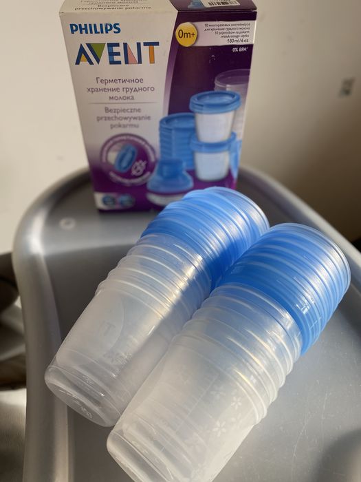 Молоковідсмоктувач ручний Philips Avent, контейнери для молока