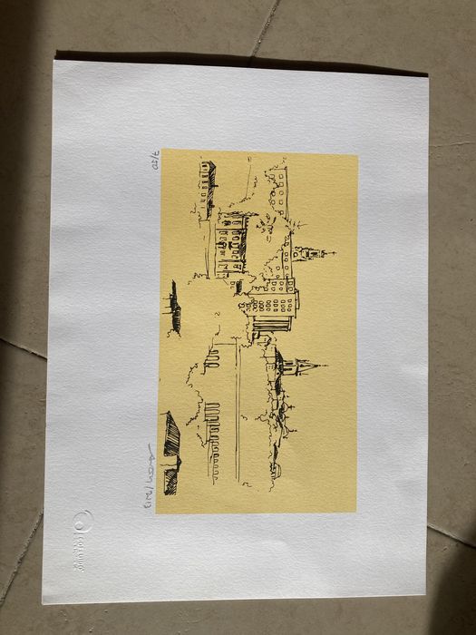 Serigrafia de gravura original Porto