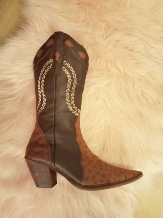 Bota Pele  Avestruz