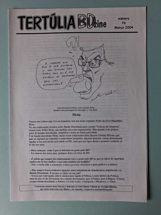 TERTÚLIA BD ZINE - Vários exemplares disponíveis. Banda desenhada.