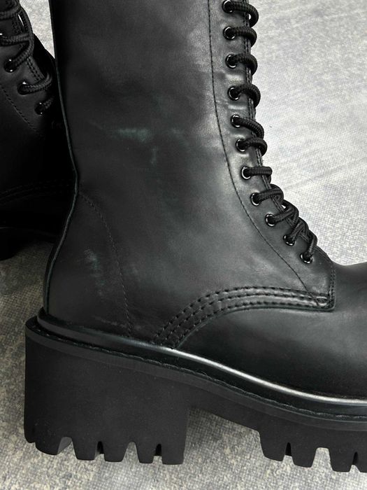 BALENCIAGA STOMPER BOOTS Runway кожаные ботинки шкіряні черевики