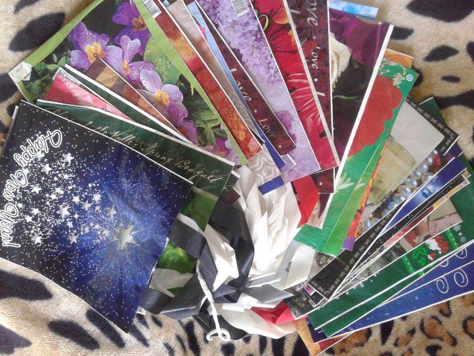 Глянцевый пакет подарочный кулек для подарков